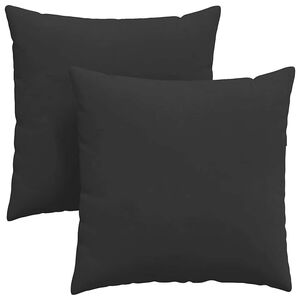vidaXL Kanap&eacute; p&aacute;rn&aacute;k 2 pcs Fekete 80 x 80 cm sz&ouml;vet