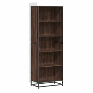 vidaXL barna t&ouml;lgy sz&iacute;nű szerelt fa k&ouml;nyvszekr&eacute;ny 60 x 35 x 170,5 cm