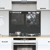 vidaXL Konyhai splashback Sötétszürke 80 x 60 x 0,6 cm edzett üveg