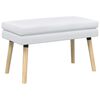 vidaXL K&eacute;ttag&uacute; pad Feh&eacute;r 80 x 40 x 47 cm Sz&ouml;vet