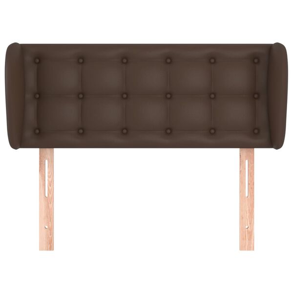 vidaXL barna műbőr sz&aacute;rnyas fejt&aacute;mla 103x23x78/88 cm