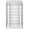 vidaXL Gabion emelt &aacute;gy Ez&uuml;st 50 x 50 x 80 cm Horganyzott ac&eacute;l