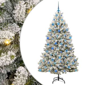 vidaXL Mű kar&aacute;csonyfa 180 cm 300 LED Meleg feh&eacute;r PVC &eacute;s Ac&eacute;l