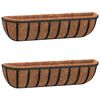 vidaXL 2 db fekete ac&eacute;l fali n&ouml;v&eacute;nytart&oacute; k&oacute;kusz b&eacute;l&eacute;ssel 91x20x23 cm