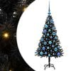 vidaXL Kar&aacute;csonyfa Fekete 120 cm PVC