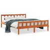 vidaXL viaszbarna t&ouml;m&ouml;r fenyőfa &aacute;gy matrac n&eacute;lk&uuml;l 150 x 200 cm