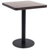vidaXL s&ouml;t&eacute;tbarna MDF bisztr&oacute;asztal 60 x 60 cm