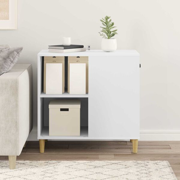 vidaXL Macska H&aacute;z Feh&eacute;r 72 x 42,5 x 70 cm Faanyag