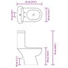 vidaXL fekete WC tart&aacute;llyal
