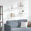 vidaXL 4 db feh&eacute;r MDF fali polc 50 x 23 x 3,8 cm