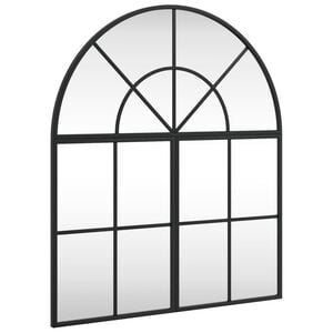 vidaXL fekete &iacute;velt vas fali t&uuml;k&ouml;r 60x70 cm