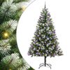 vidaXL Műanyag Hajtogat&oacute;s Kar&aacute;csonyfa Havas Designnal 300 LED