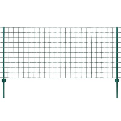 vidaXL Euro Fence zöld acélkerítés 20 x 1 m