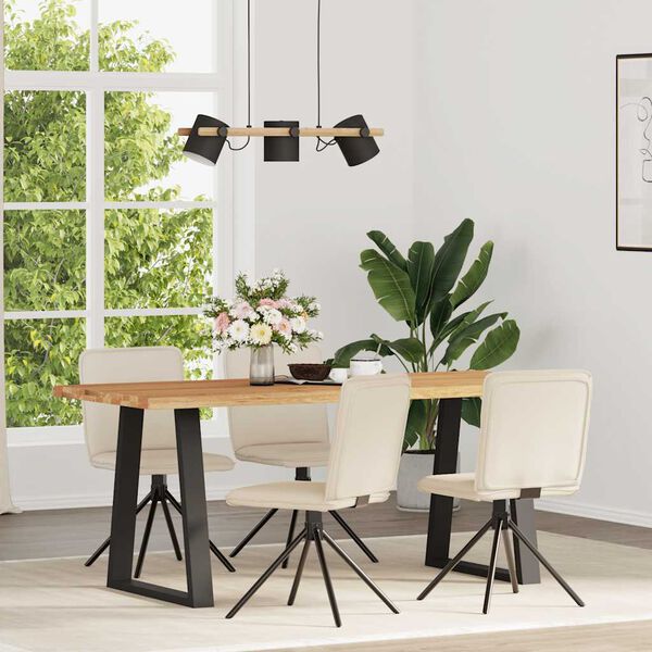 vidaXL 4 db vászon étkezőszék