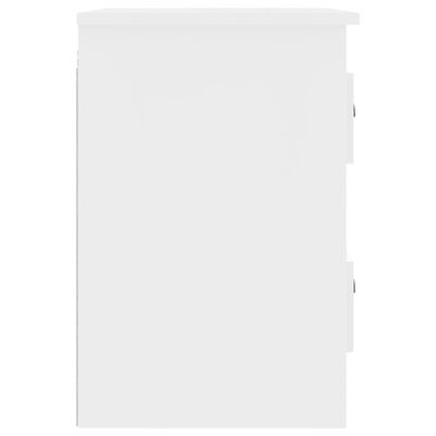 vidaXL magasfényű fehér falra szerelhető éjjeliszekrény 41,5x36x53 cm