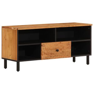 vidaXL t&ouml;m&ouml;r ak&aacute;cfa &eacute;s szerelt fa TV-szekr&eacute;ny 100 x 33 x 46 cm