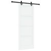 vidaXL Cs&uacute;sz&oacute; ajt&oacute; ORKDAL 83 x 211 cm Szerelt Fa Feh&eacute;r &eacute;s Fekete