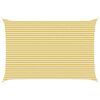 vidaXL Napernyő V&aacute;szon S&aacute;rga &eacute;s Feh&eacute;r 4 x 6 m HDPE