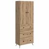 vidaXL Szekr&eacute;ny szett 2 db 66 x 34,5 x 90 cm Szerelt Fa K&eacute;zműves T&ouml;lgy