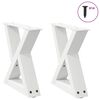 vidaXL 2 db feh&eacute;r doh&aacute;nyz&oacute;asztal l&aacute;b 30 x (30-31,3) cm ac&eacute;l doh&aacute;nyz&oacute;asztal l&aacute;b