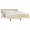 vidaXL Boxspring &aacute;gy matraccal matracmal Kr&eacute;m 180 x 200 cm sz&ouml;vet