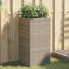 vidaXL 2 db sz&uuml;rke polyrattan kerti &uuml;ltetől&aacute;da 40x40x80 cm