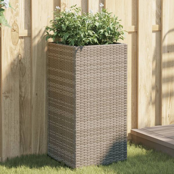 vidaXL 2 db sz&uuml;rke polyrattan kerti &uuml;ltetől&aacute;da 40x40x80 cm