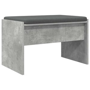 vidaXL Előt&eacute;r pad p&aacute;rn&aacute;val Beton Sz&uuml;rke 63 x 38 x 40 cm