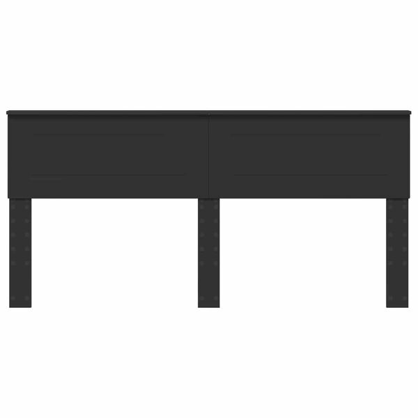 vidaXL Fejt&aacute;mla Fekete t&ouml;lgy 200 cm Faanyag
