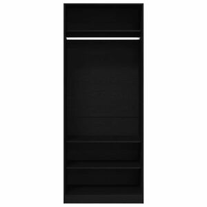 vidaXL Ruh&aacute;sszekr&eacute;ny polcokkal Artisan t&ouml;lgy 80 x 50 x 200 cm Faanyag