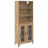 vidaXL Magasfi&uacute; Artisan t&ouml;lgy 69,5 x 34 x 180 cm Szerelt Fa