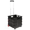 vidaXL Kocsi Fekete &eacute;s piros 35 x 39 x 92 cm PP &eacute;s elasztomerek