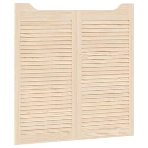 vidaXL Lengő Ajt&oacute;k 2 db 100 x 50 cm T&ouml;m&ouml;r Fenyőfa Term&eacute;szetes
