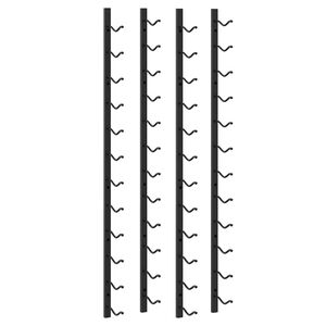 vidaXL 2 db fekete vas falra szerelhető bortart&oacute; &aacute;llv&aacute;ny 24 palacknak