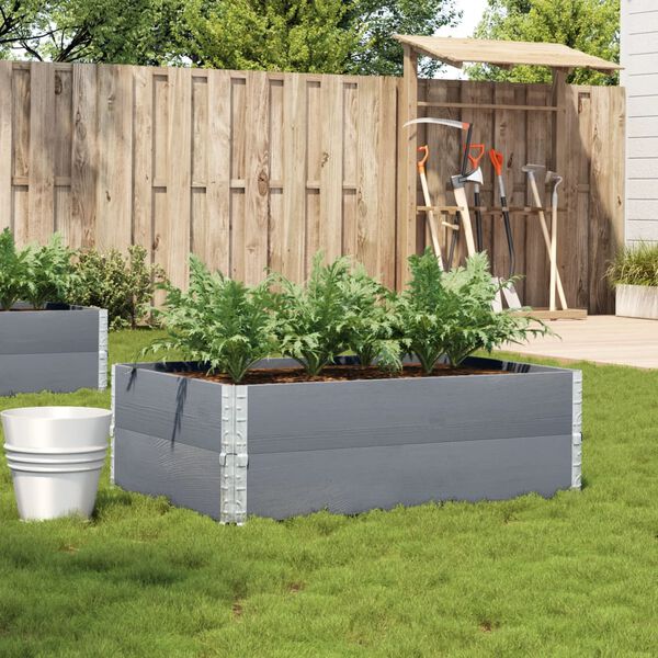 vidaXL sz&uuml;rke t&ouml;m&ouml;r fenyőfa kerti n&ouml;v&eacute;nytart&oacute; 120 x 80 cm