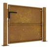 vidaXL Corten ac&eacute;l kerti kapu 100x100 cm