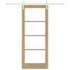 vidaXL Csúszó ajtó ORKDAL Természetes 83 x 202 cm
