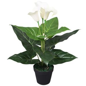 vidaXL műk&aacute;la liliom vir&aacute;gcser&eacute;ppel 40 cm feh&eacute;r