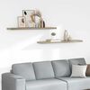 vidaXL 2 db tölgyszínű MDF fali polc 120 x 23,5 x 3,8 cm