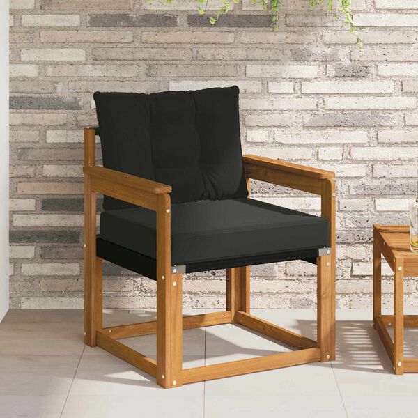 vidaXL 2 Darab K&uuml;lt&eacute;ri kanap&eacute; szett T&ouml;m&ouml;r ak&aacute;cfa &eacute;s textil&eacute;n