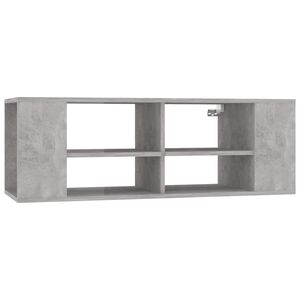 vidaXL betonsz&uuml;rke szerelt fa falra szerelhető TV-szekr&eacute;ny 102x35x35cm