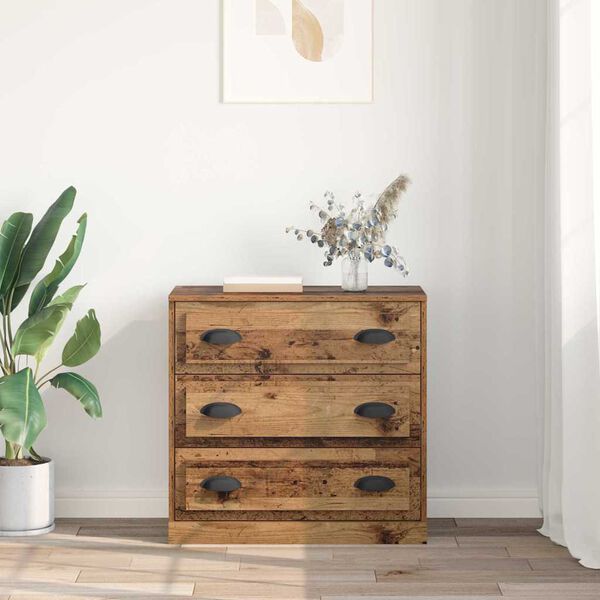 vidaXL Sz&eacute;f fi&oacute;kkal &Ouml;reg fa 70 x 35,5 x 67,5 cm Faanyag