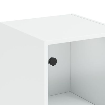 vidaXL fehér magasszekrény üvegajtóval 35 x 37 x 142 cm