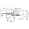vidaXL viaszbarna tömör fenyőfa kanapéágy matrac nélkül 90 x 190 cm