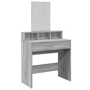 vidaXL sz&uuml;rke sonoma sz&iacute;nű f&eacute;s&uuml;lk&ouml;dőasztal t&uuml;k&ouml;rrel 80 x 41 x 144,5 cm