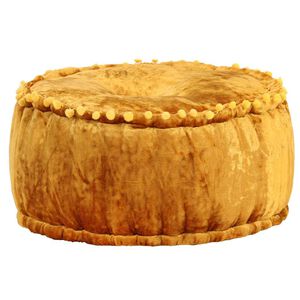 vidaXL must&aacute;rs&aacute;rga kerek b&aacute;rsony puff 40 x 20 cm