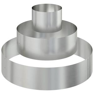 vidaXL Kerti cser&eacute;p Ez&uuml;st 90 x 90 x 20 cm Horganyzott ac&eacute;l