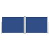 vidaXL kék behúzható oldalsó napellenző 120 x 1000 cm