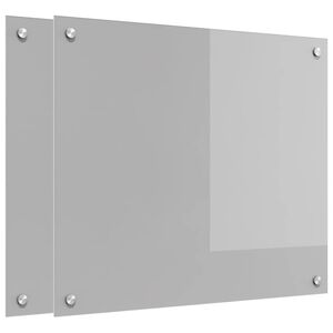 vidaXL Konyhai splashback 2 pcs Vil&aacute;gossz&uuml;rke 70 x 60 cm edzett &uuml;veg