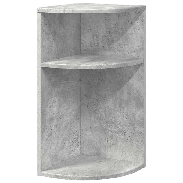 vidaXL V&eacute;gasztal Beton Sz&uuml;rke 29,6 x 29,6 x 60 cm Faanyag
